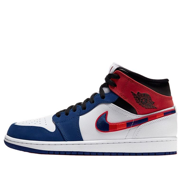 Air Jordan 1 Mid 'Multicolored Swoosh' 852542-146 Epochal Sneaker