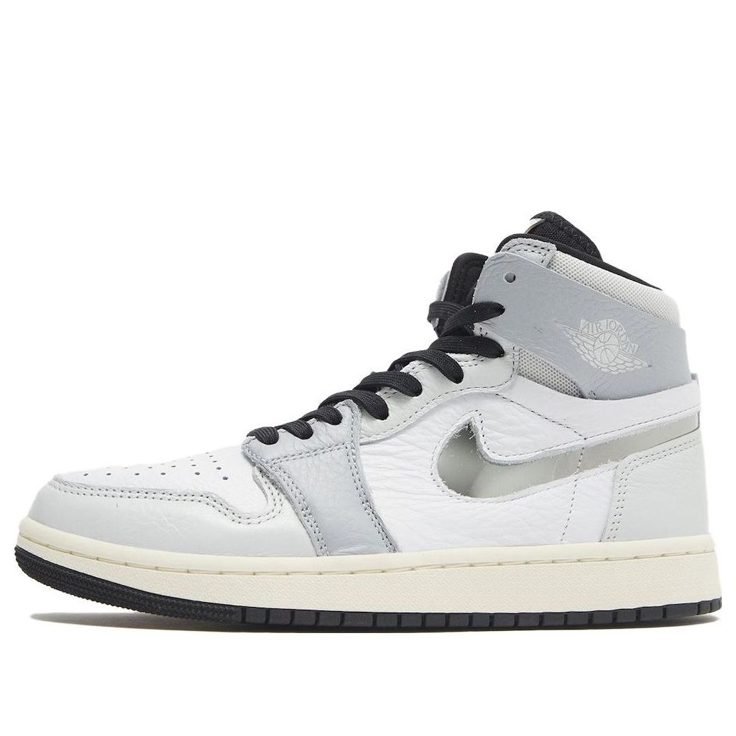 (WMNS) Air Jordan 1 Zoom CMFT 2 'Chrome Swoosh' FJ4652-100 Iconic Trainers