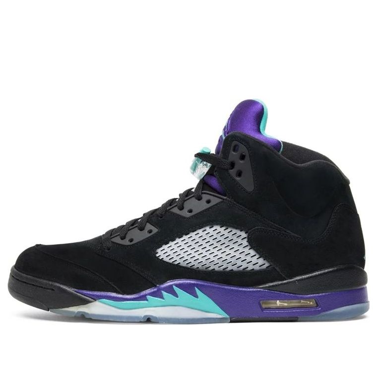 Air Jordan 5 Retro 'Black Grape' 136027-007 Signature Shoe