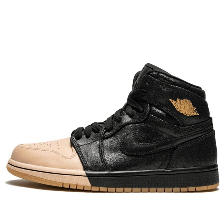 (WMNS) Air Jordan 1 Retro High Premium 'Dipped Toe Black' AH7389-007 Epochal Sneaker